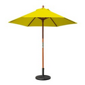 7' Round Wood Umbrella with 6 Ribs, Blank